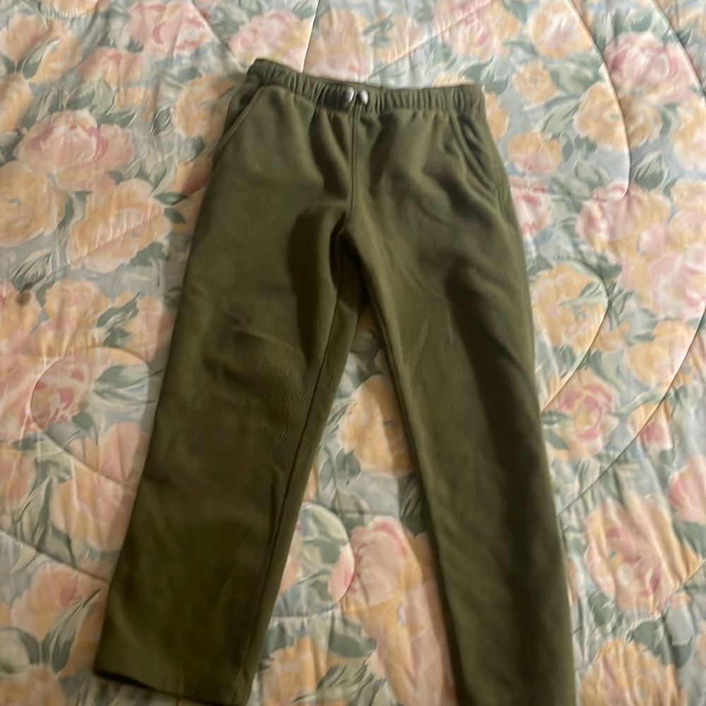 Green Carters fleece pants